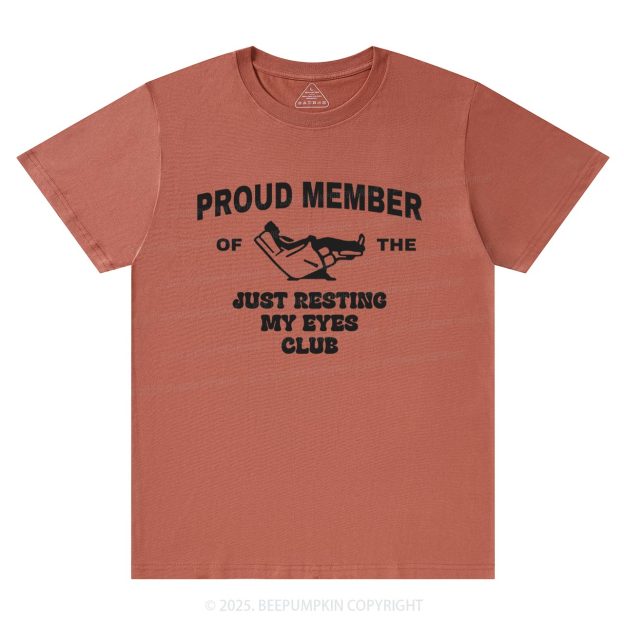 Just Resting My Eyes Dad T-shirt