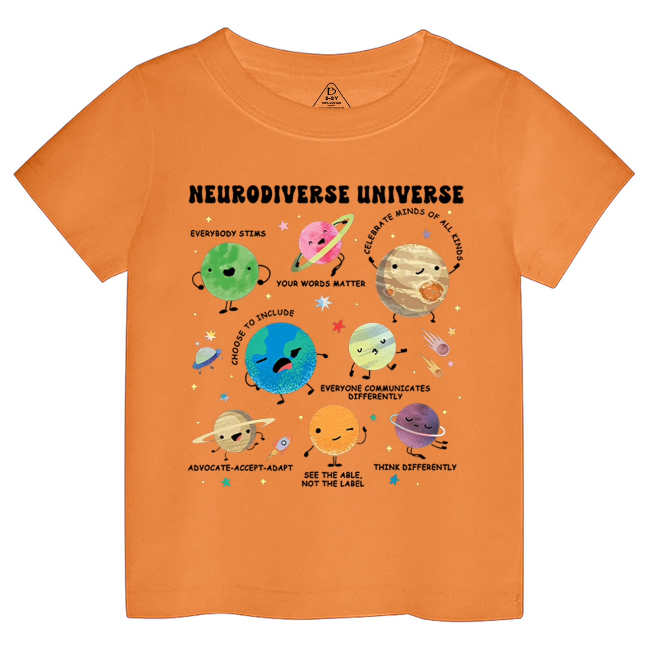 Neurodiverse Universe Toddler&Kid's Tees Beepumpkin