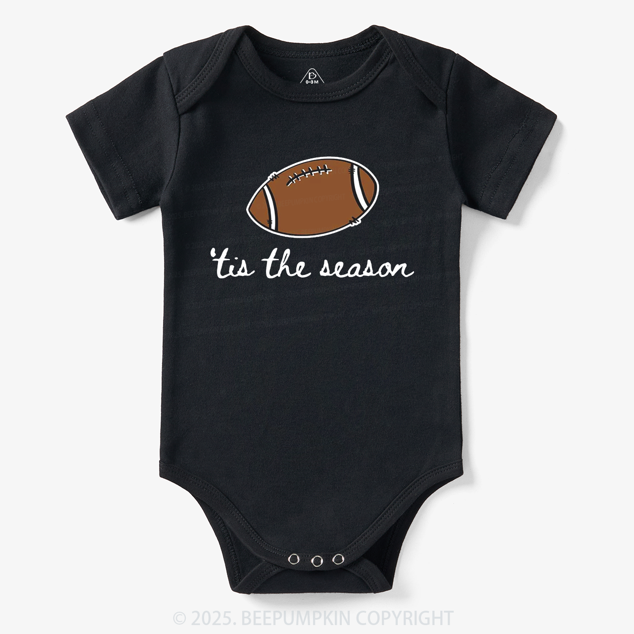 Tis The Season Football Bodysuit Beepumpkin