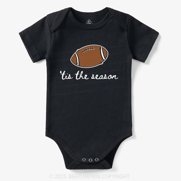Tis The Season Football Bodysuit Beepumpkin