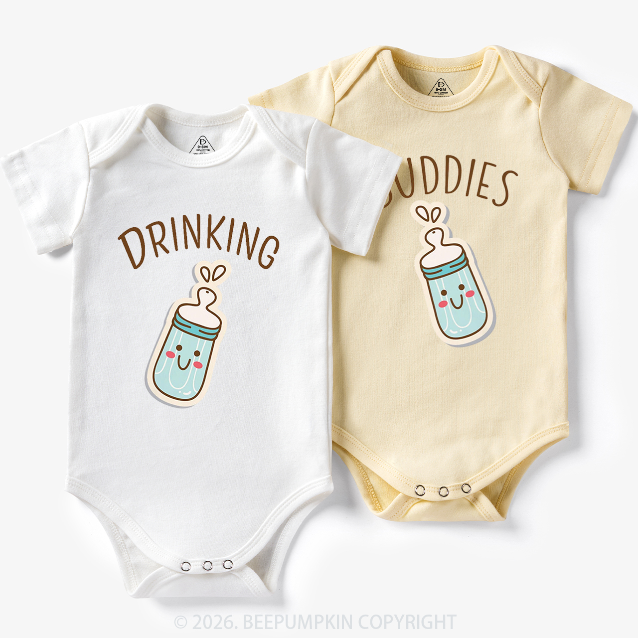 Drinking Buddies Twins Bodysuit