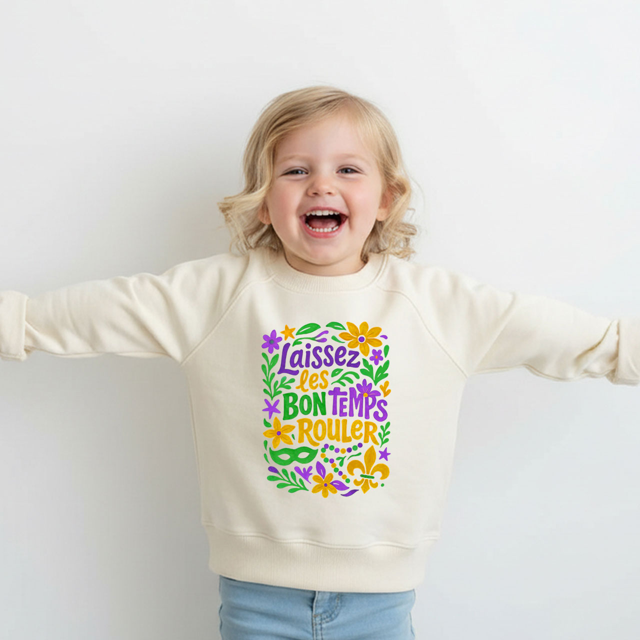 Laissez Les Bon Temps Rouler Kid's Sweatshirt
