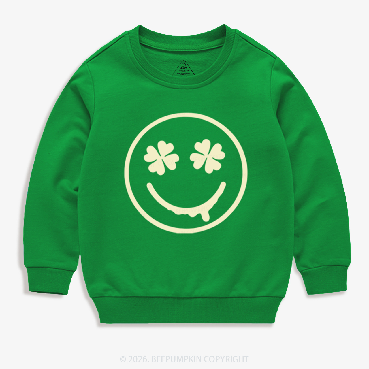 Happy Earth St.Patricks Day Kids Sweatshirt
