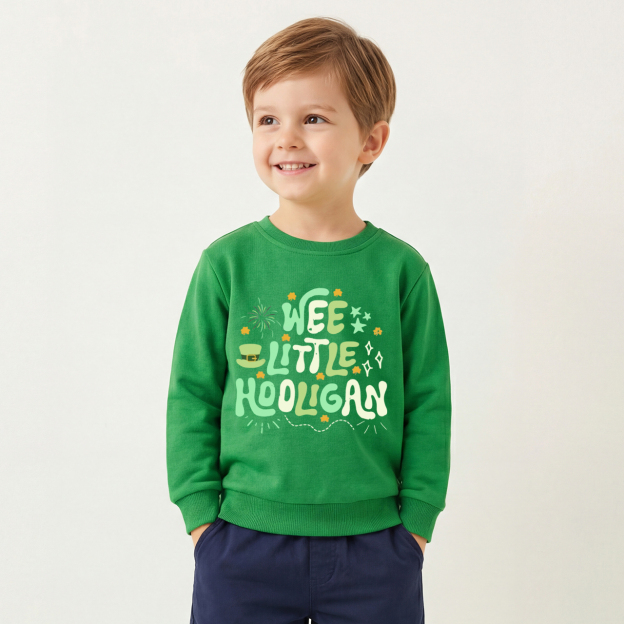 Wee Little Hooligan St. Patrick's Day Kid's Sweatshirt