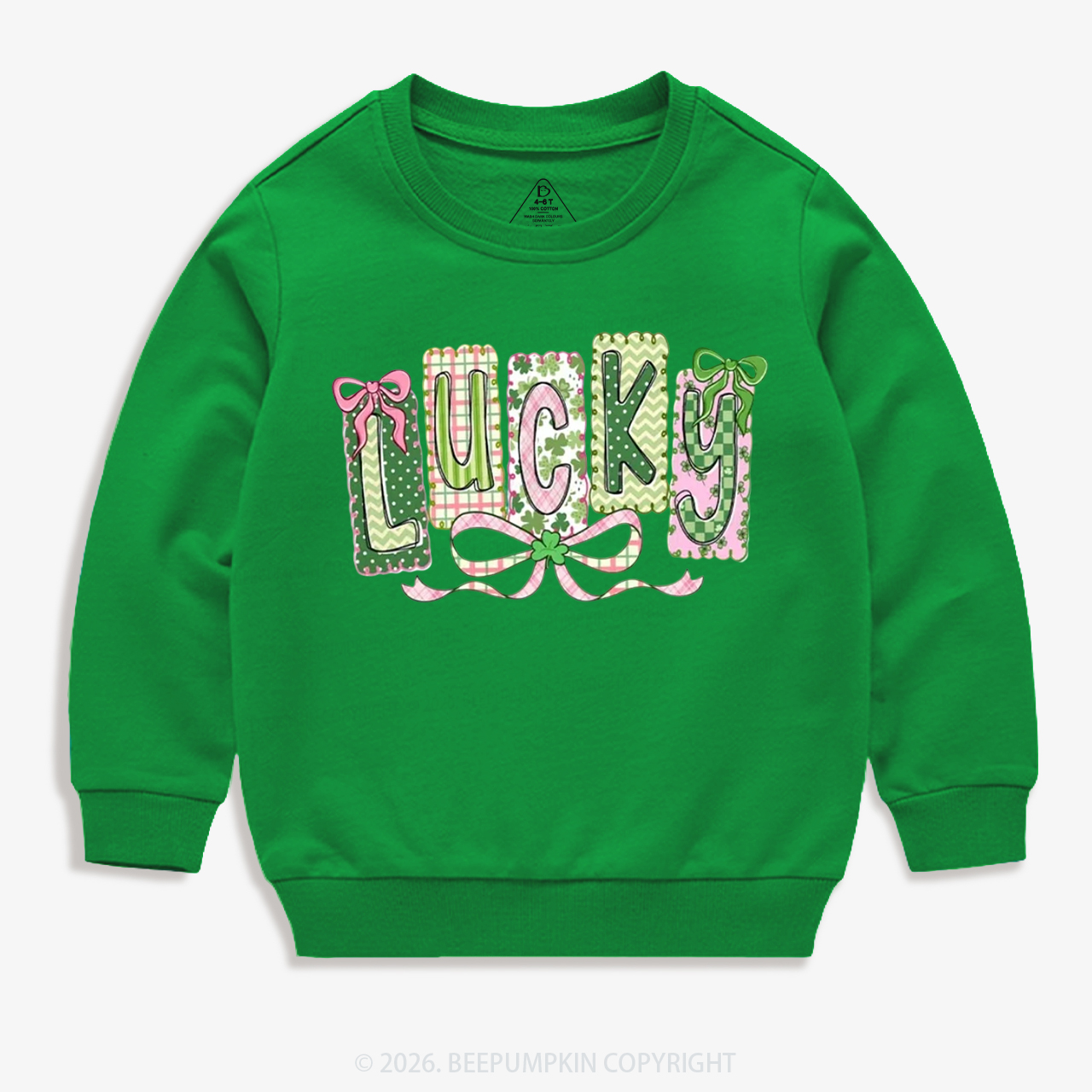 Lucky Shamrock St. Patrick's Day Kid's Sweatshirt