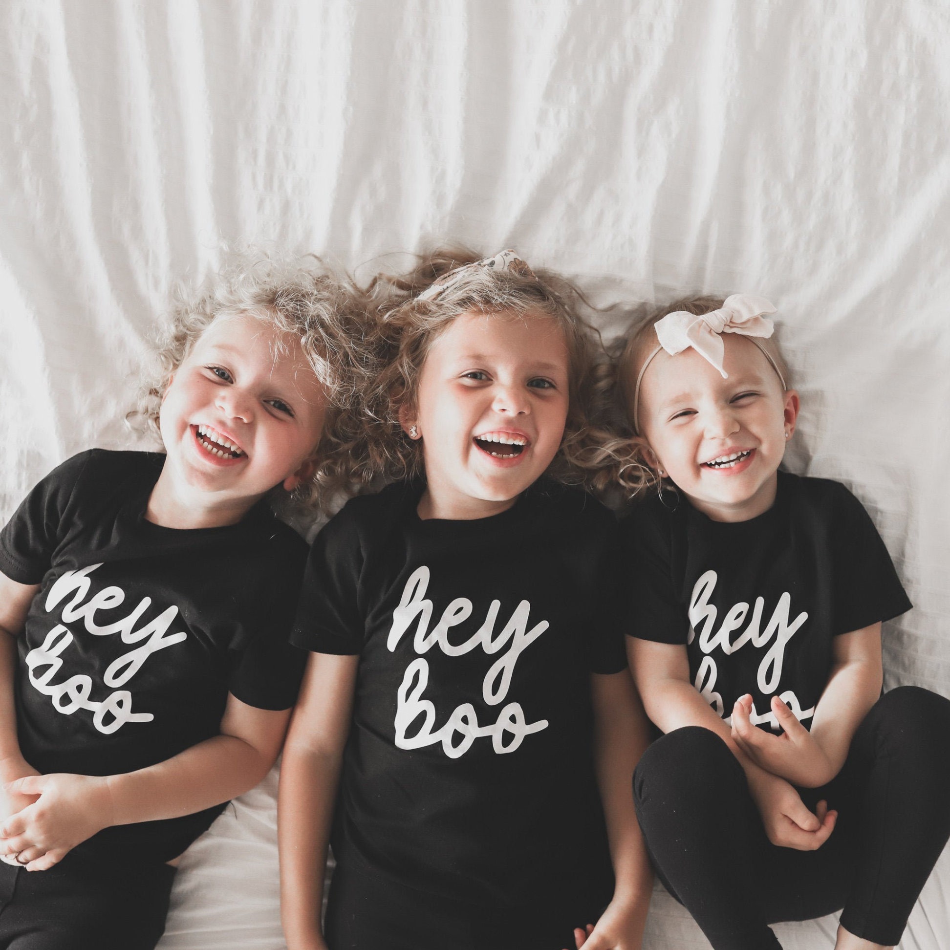 Hey Boo Halloween Toddler&Kids Tees 