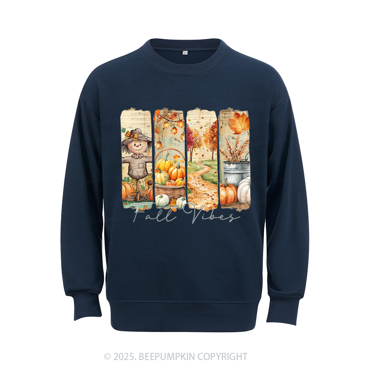 Fall Vibes Pumpkin Sweatshirt Beepumpkin