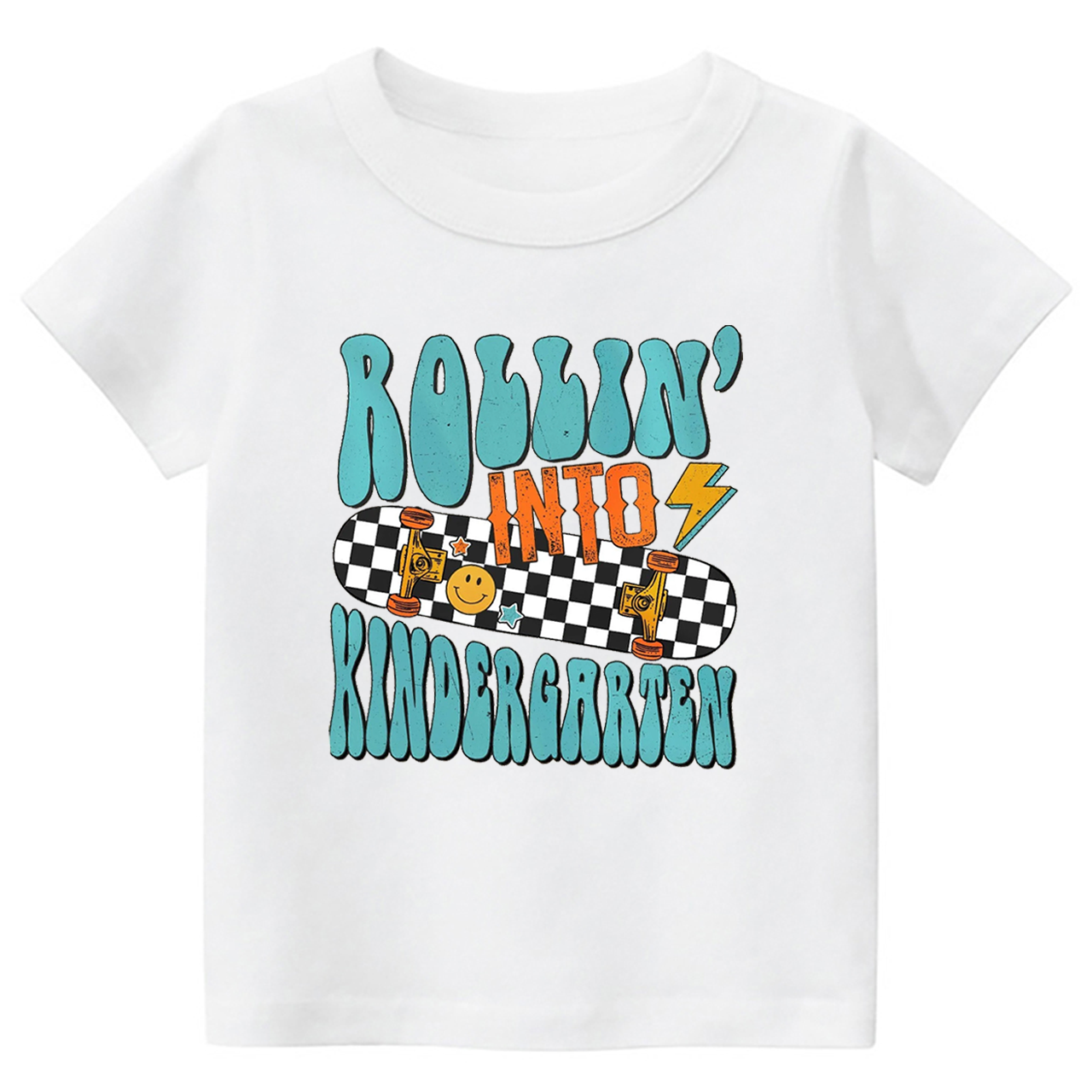 Rolling Into Kindergarten Toddler&Kids Tees 