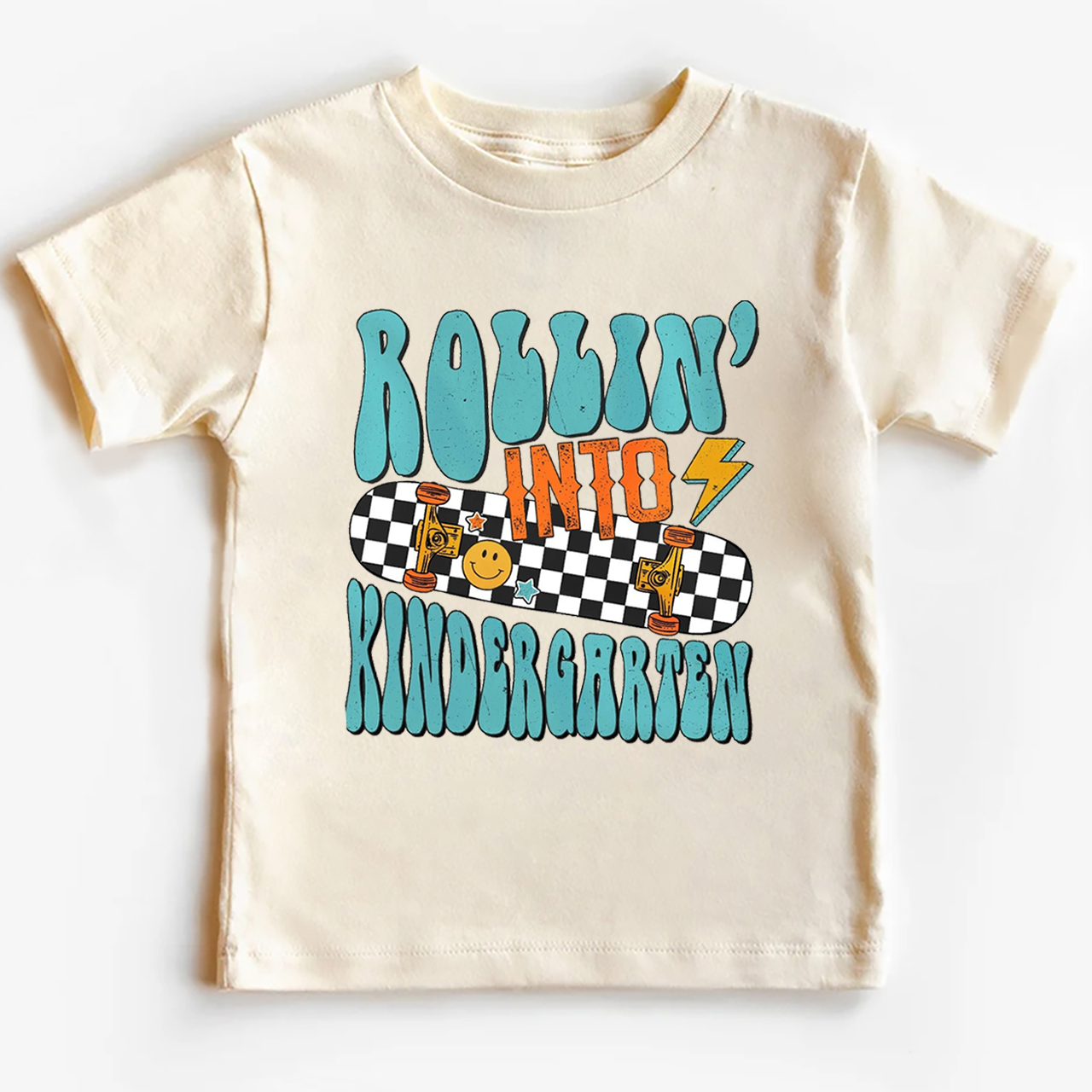Rolling Into Kindergarten Toddler&Kids Tees 