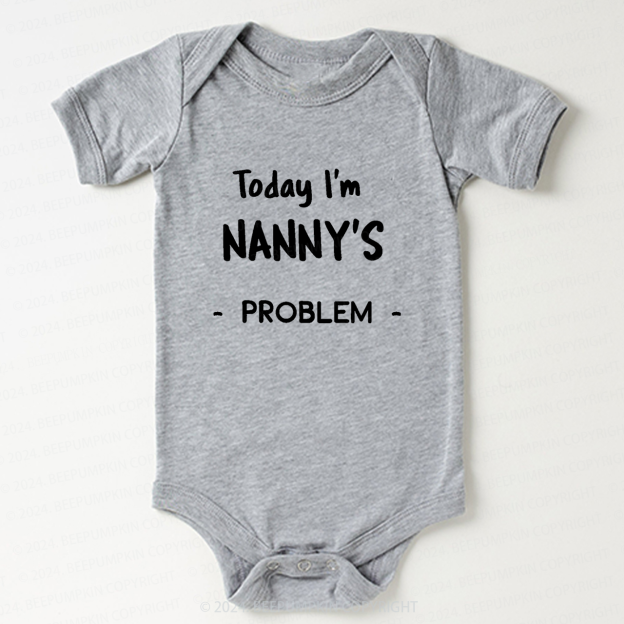 Personalized Today I'm Problem' Baby Bodysuit 7
