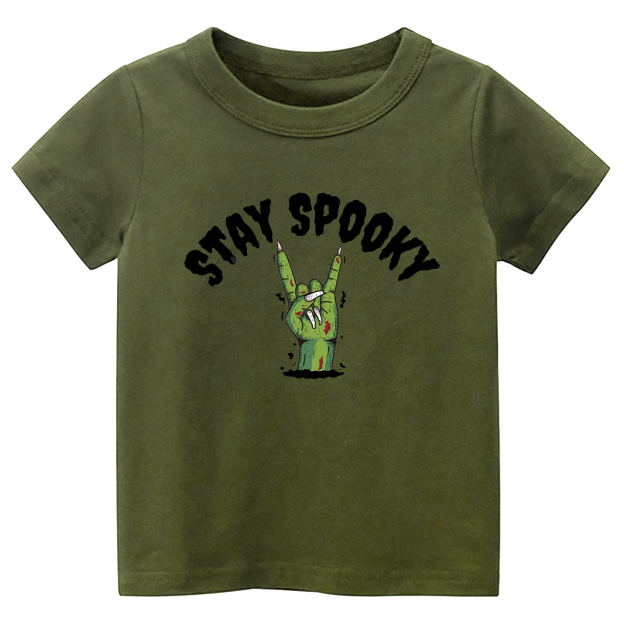 Halloween Stay Spooky Hand Toddler&Kids Tees 