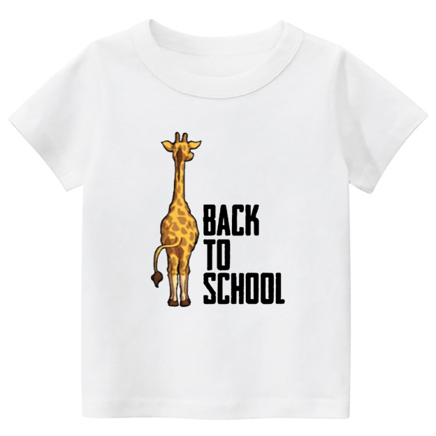 Giraffe Back To School Toddler&Kids Tees 