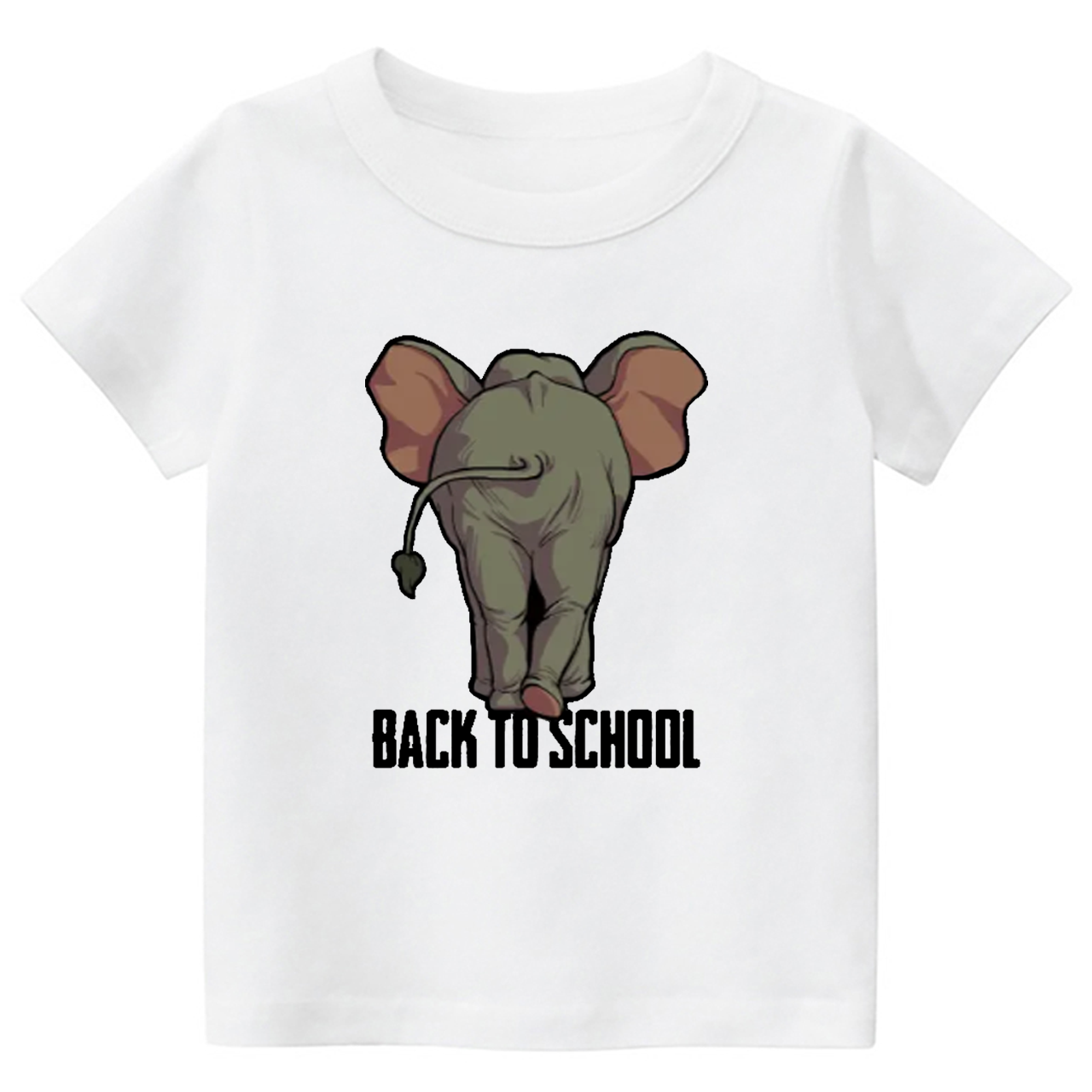 Elephant Back To School Toddler&Kids Tees 