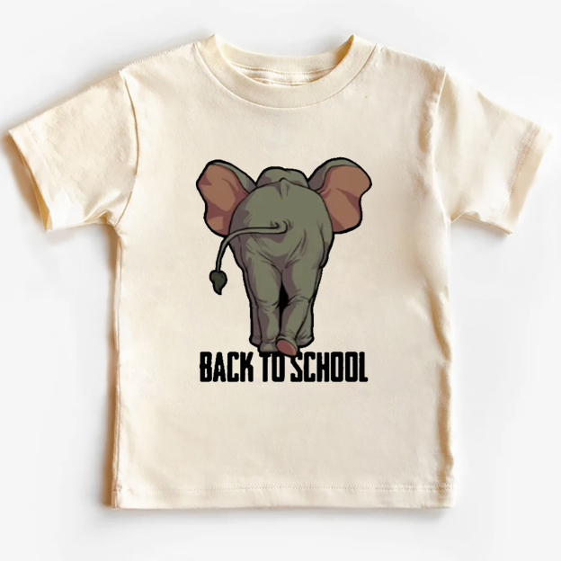 Elephant Back To School Toddler&Kids Tees 