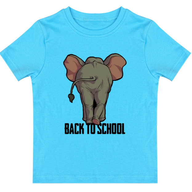 Elephant Back To School Toddler&Kids Tees 