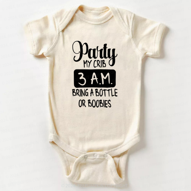 Party At My Crib Bodysuit For Baby