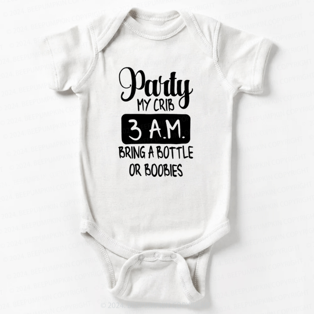 Party At My Crib Bodysuit For Baby