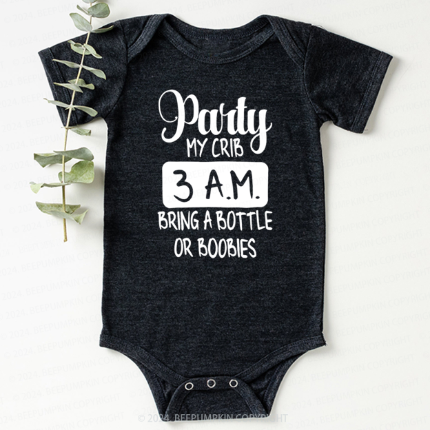 Party At My Crib Bodysuit For Baby