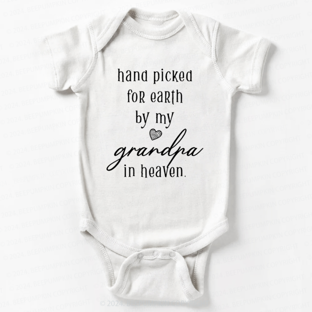 Personalized Hand Picked for Earth by My XXX In Heaven Baby Bodysuit 7