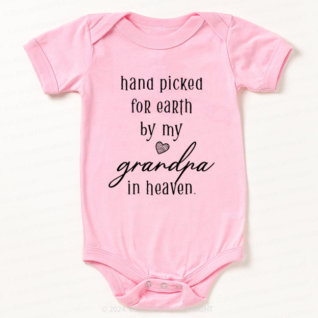 Personalized Hand Picked for Earth by My XXX In Heaven Baby Bodysuit 7