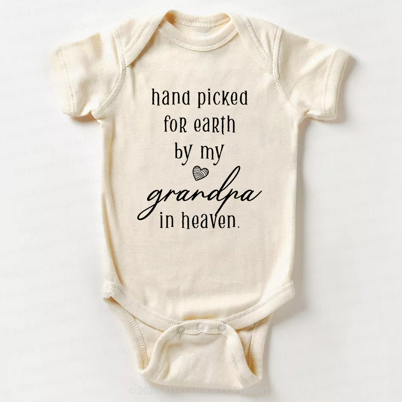 Personalized Hand Picked for Earth by My XXX In Heaven Baby Bodysuit 7