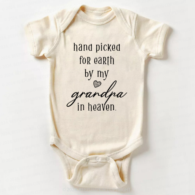 Personalized Hand Picked for Earth by My XXX In Heaven Baby Bodysuit 7