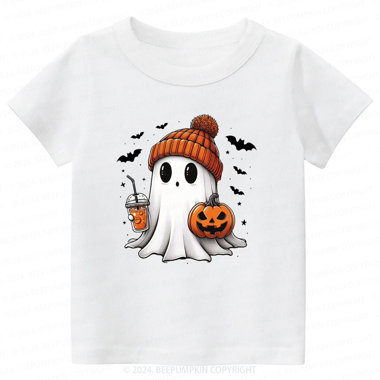 Halloween Cute Ghost Toddler&Kids Tees 
