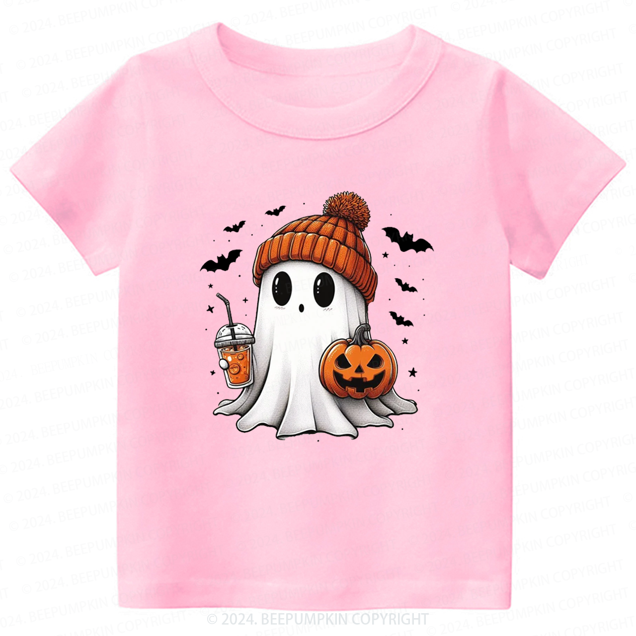 Halloween Cute Ghost Toddler&Kids Tees 