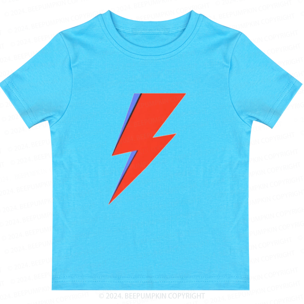 Red And Blue Lightning Toddler&Kids Tees 8