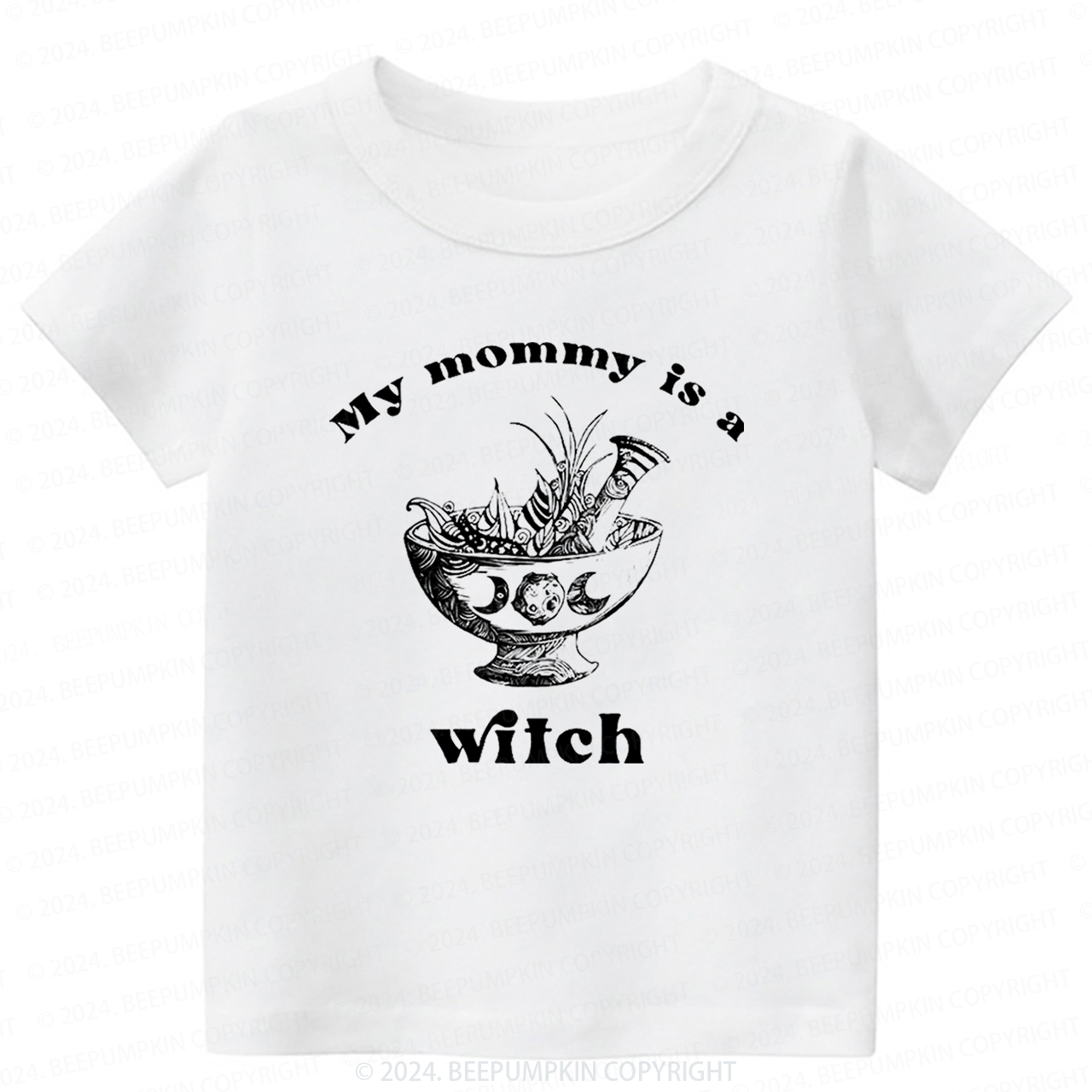 Gothic Mommy Is A Witch Toddler&Kids Tees 8