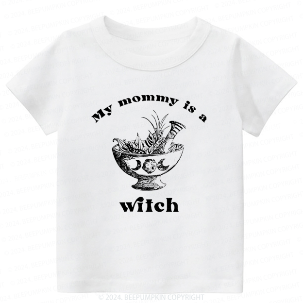 Gothic Mommy Is A Witch Toddler&Kids Tees 8
