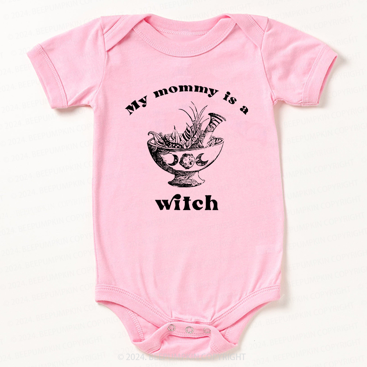 Gothic Mommy Is A Witch Bodysuit For Baby 8 