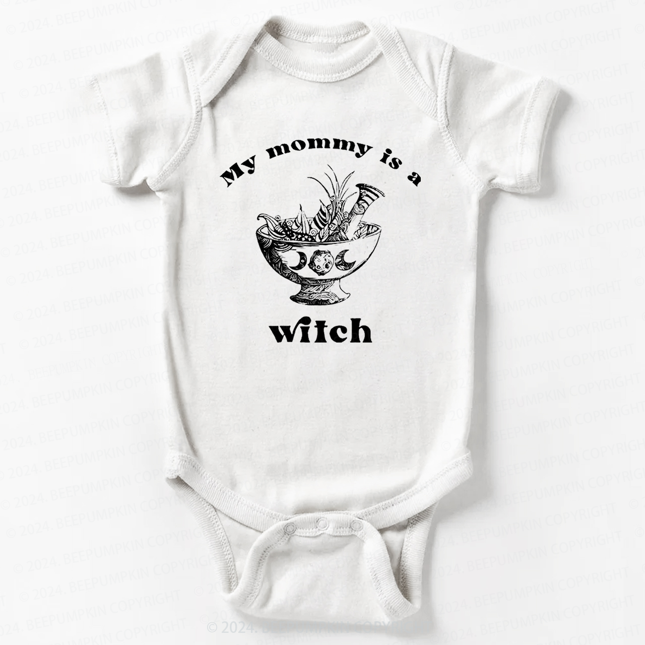 Gothic Mommy Is A Witch Bodysuit For Baby 8 