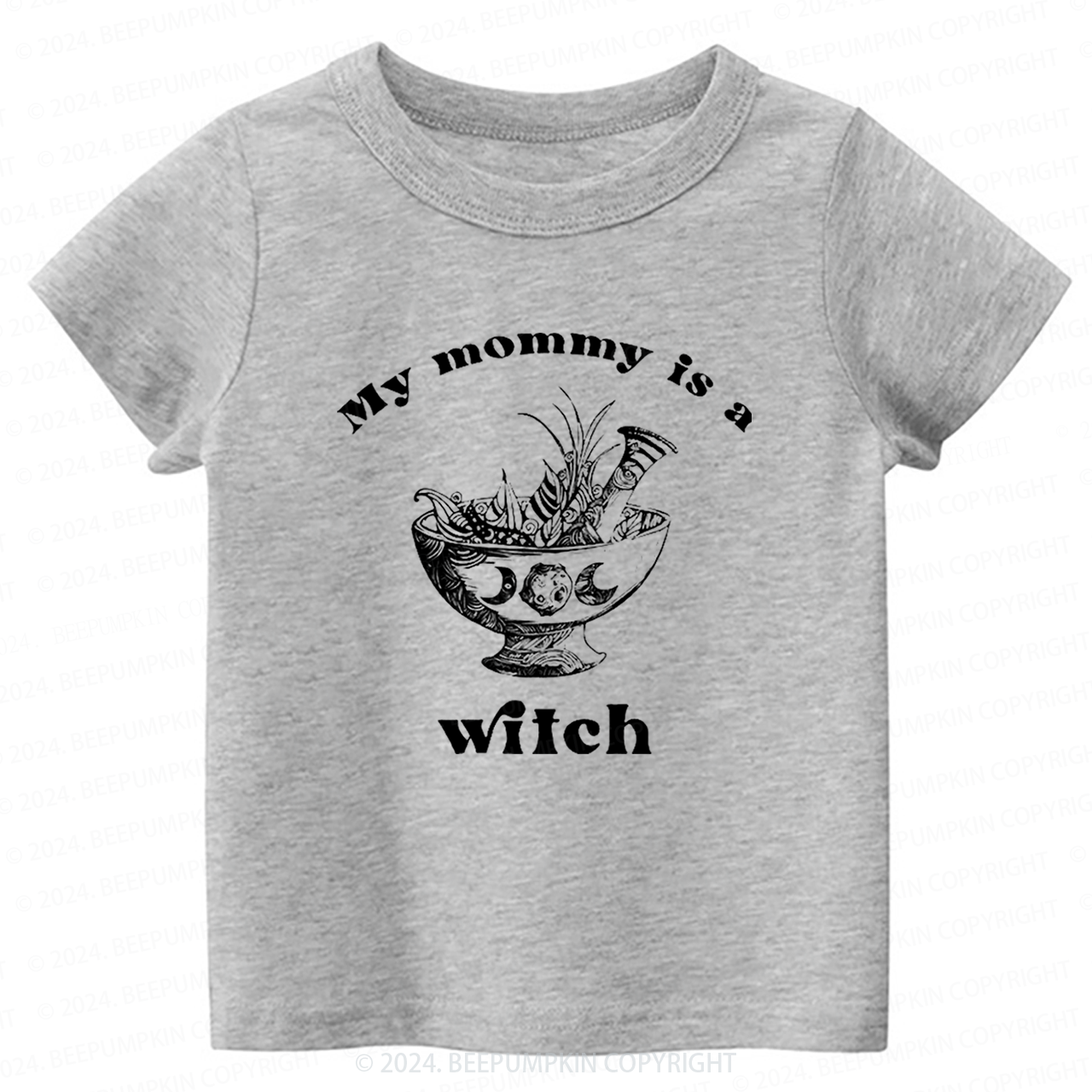 Gothic Mommy Is A Witch Toddler&Kids Tees 8