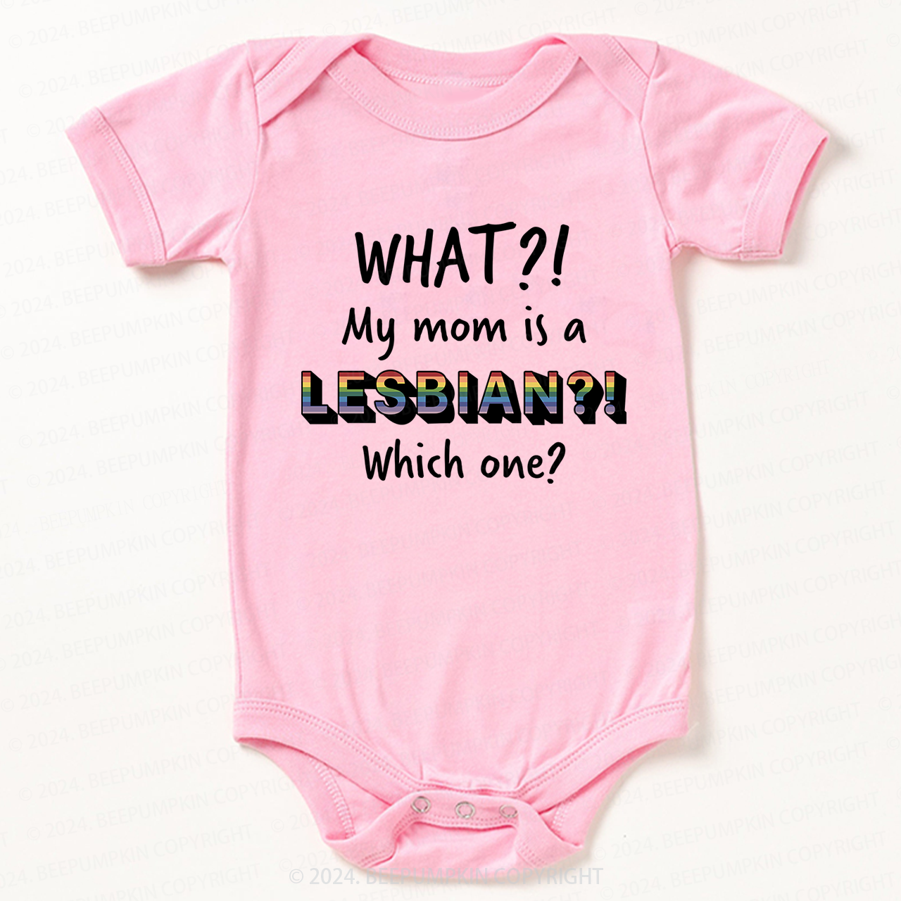 LGBTQ My Mom Is Gay Pride Baby Bodysuit