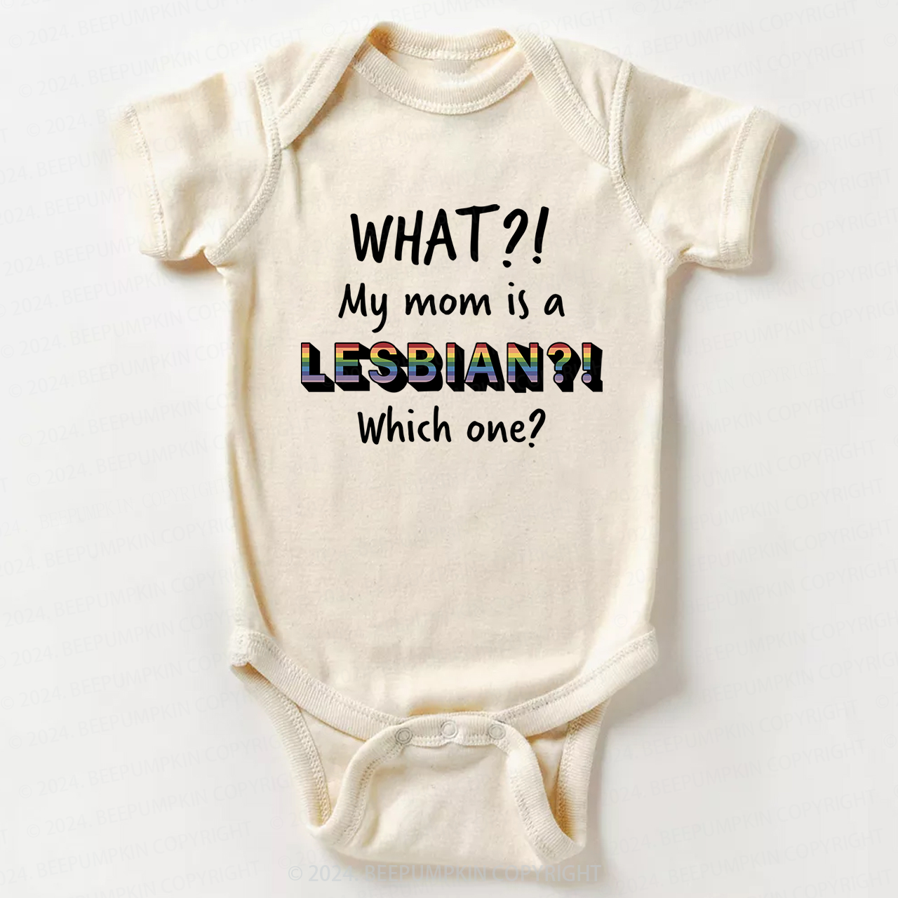 LGBTQ My Mom Is Gay Pride Baby Bodysuit