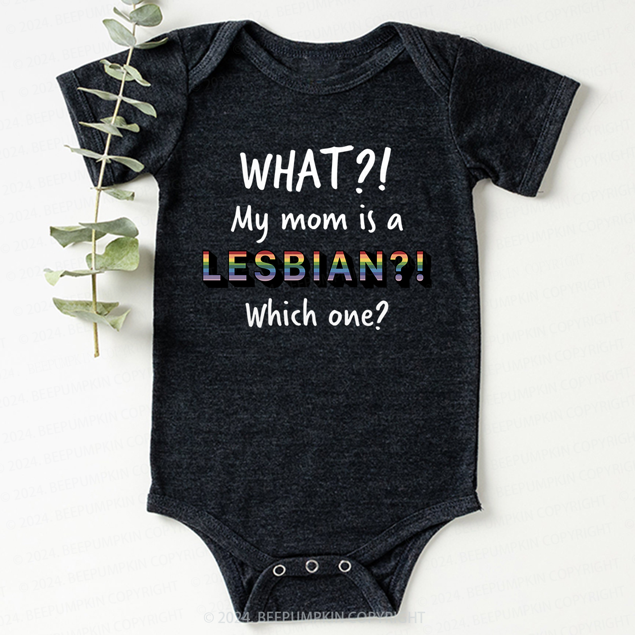 LGBTQ My Mom Is Gay Pride Baby Bodysuit