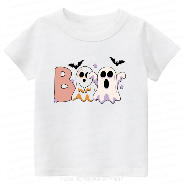 BOO Ghost Halloween Toddler&Kids Tees 