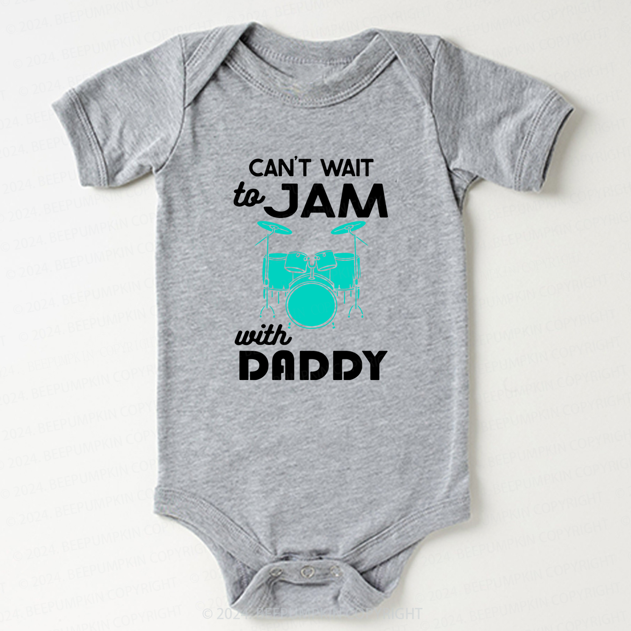 Can't Wait To Jam With Daddy Baby Bodysuit 8