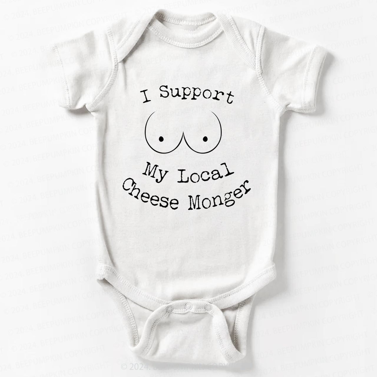 I Support My Local Cheese Monger Baby Bodysuit 7
