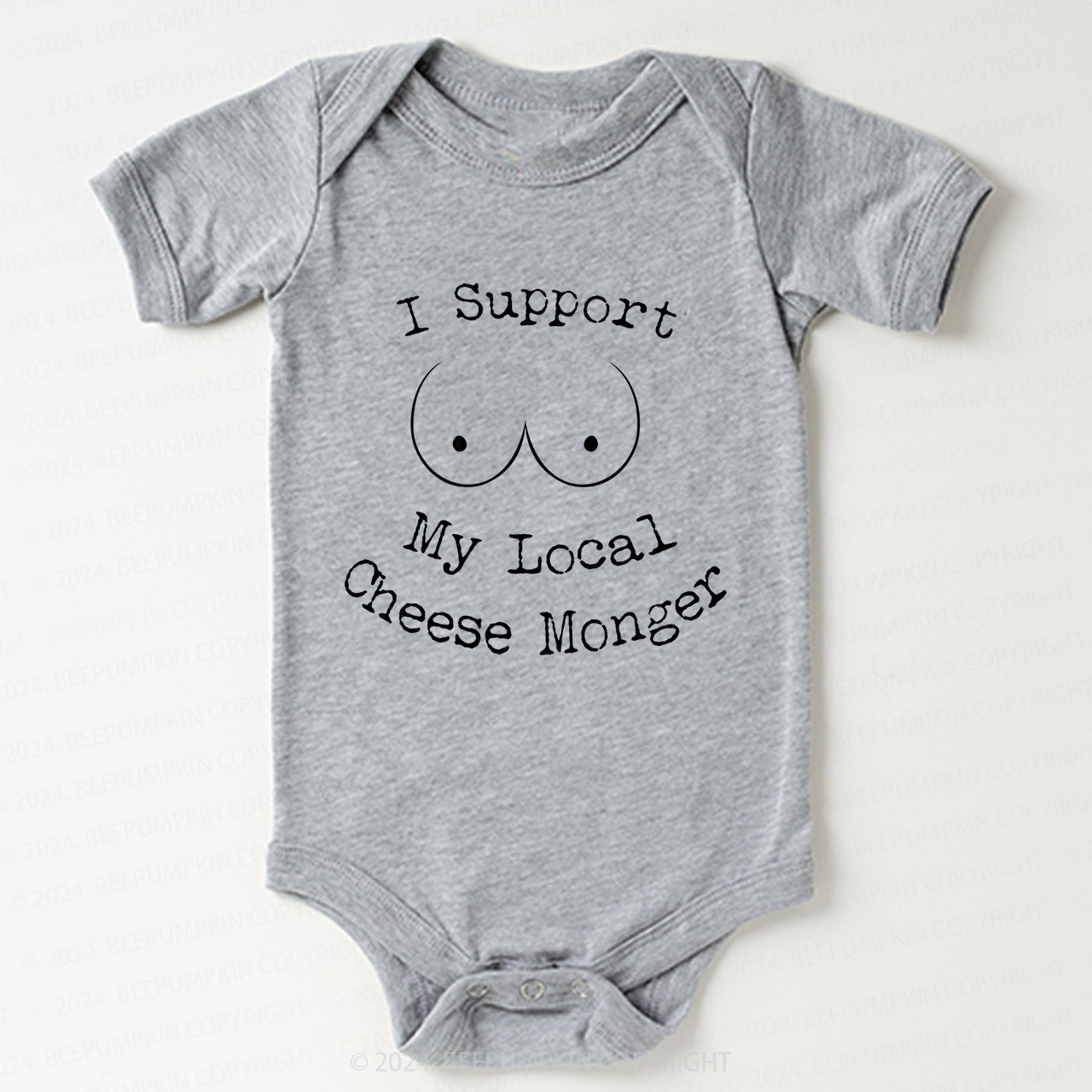 I Support My Local Cheese Monger Baby Bodysuit 7