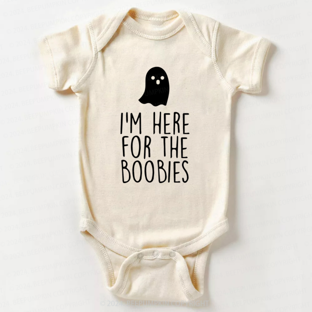 I'm Here For The Boobies Halloween Bodysuits