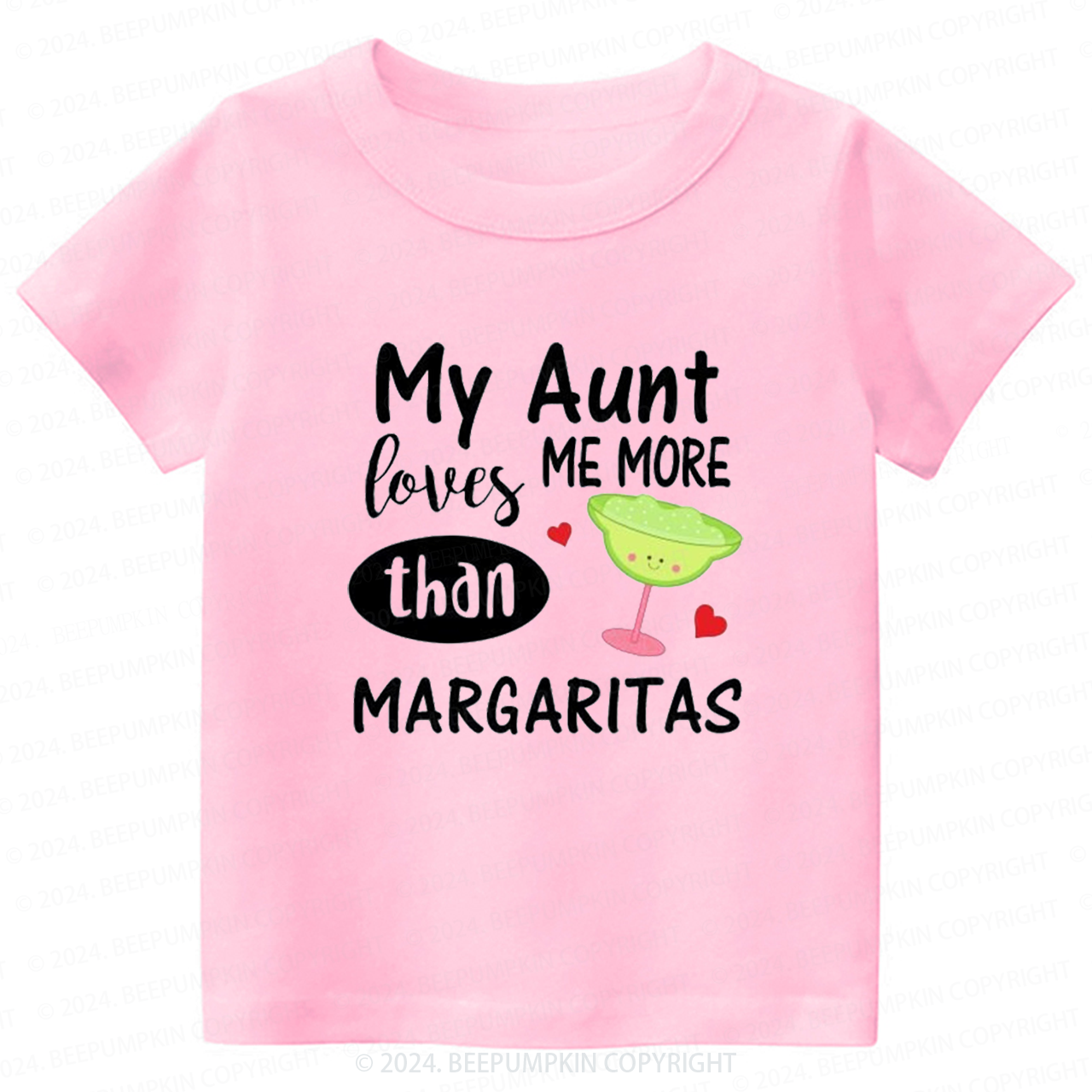My Aunt Loves Me More Than Margaritas Toddler&Kids Tees 