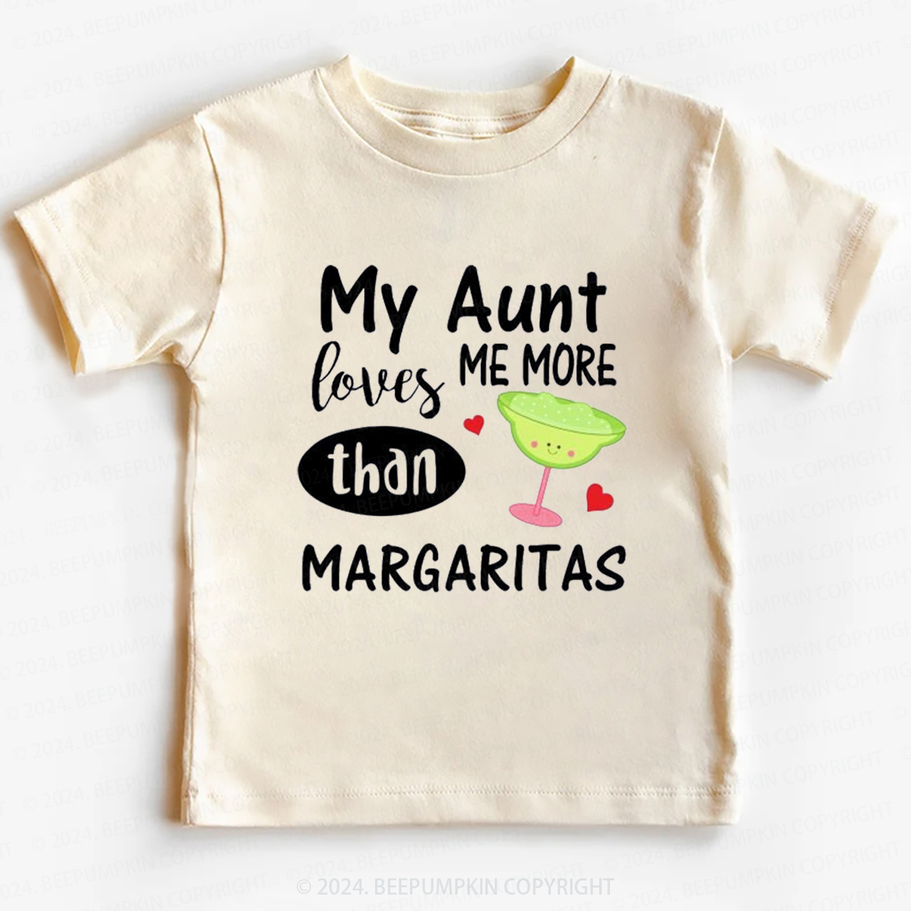 My Aunt Loves Me More Than Margaritas Toddler&Kids Tees 