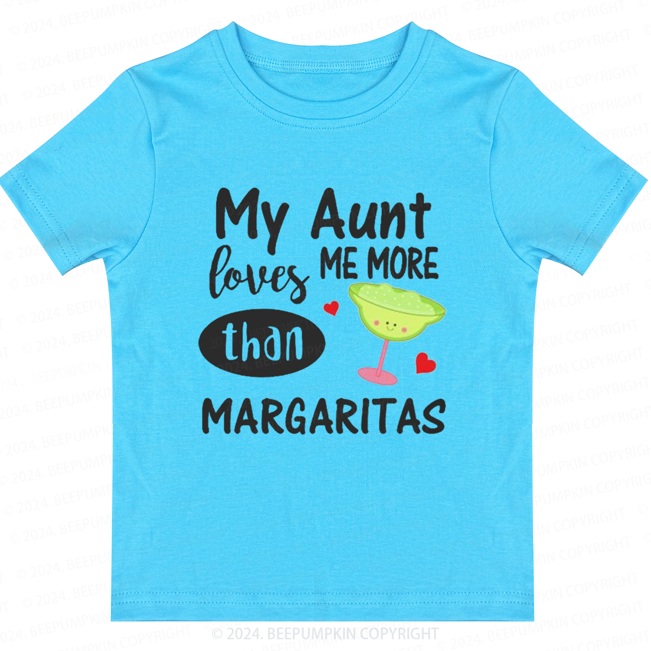 My Aunt Loves Me More Than Margaritas Toddler&Kids Tees 