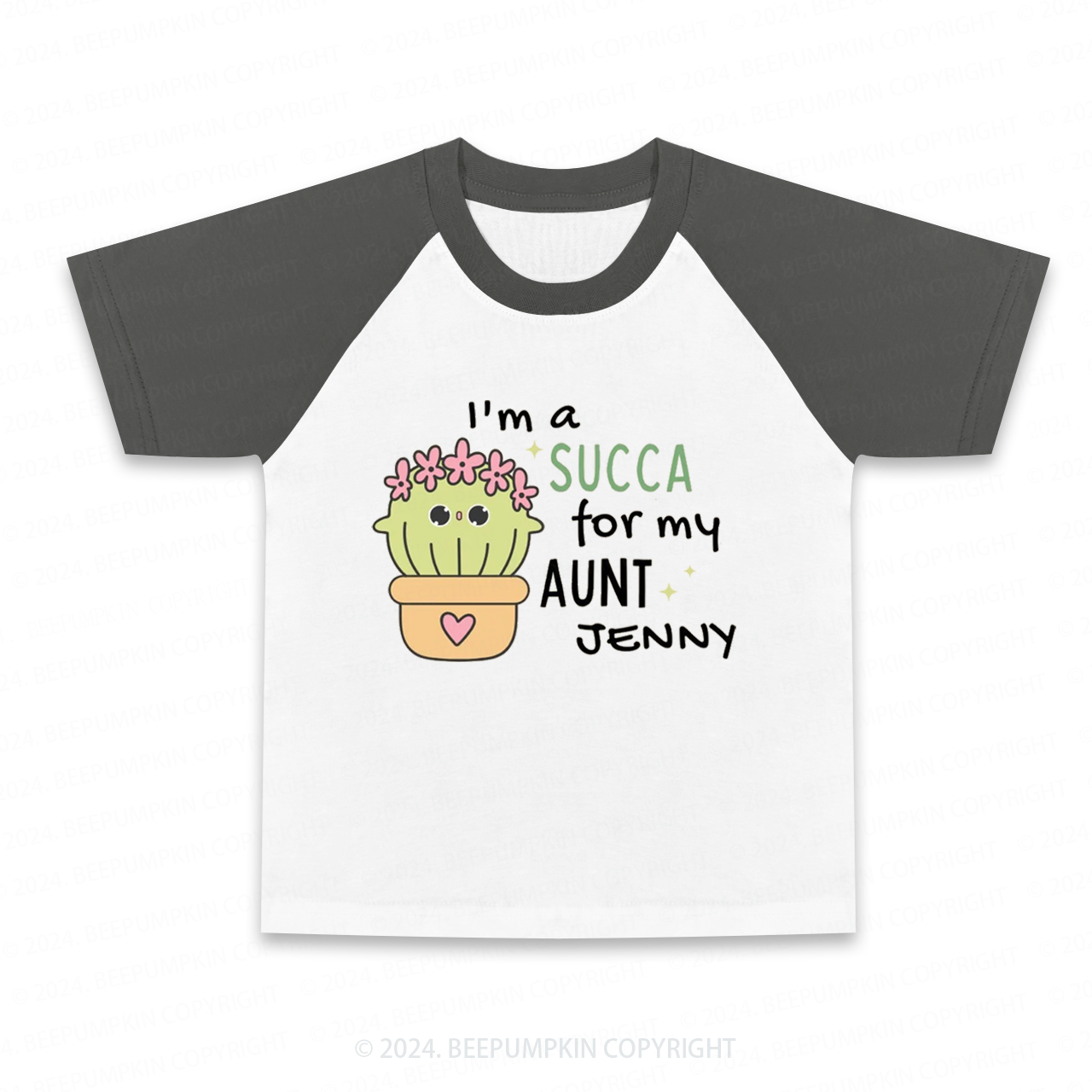 Personalized I'm A Succa For My Kid's Raglan Sleeves Tees