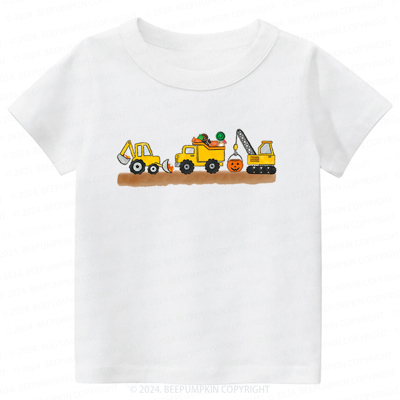 Halloween Construction Toddler&Kids Tees 