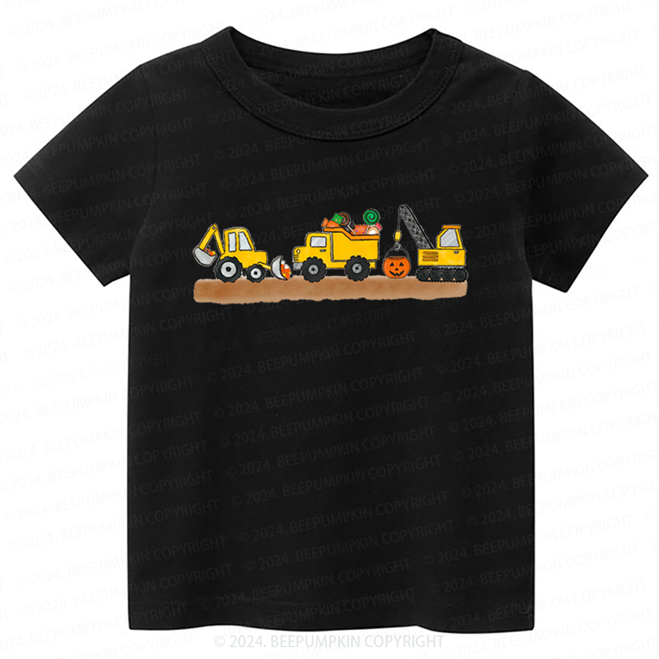 Halloween Construction Toddler&Kids Tees 