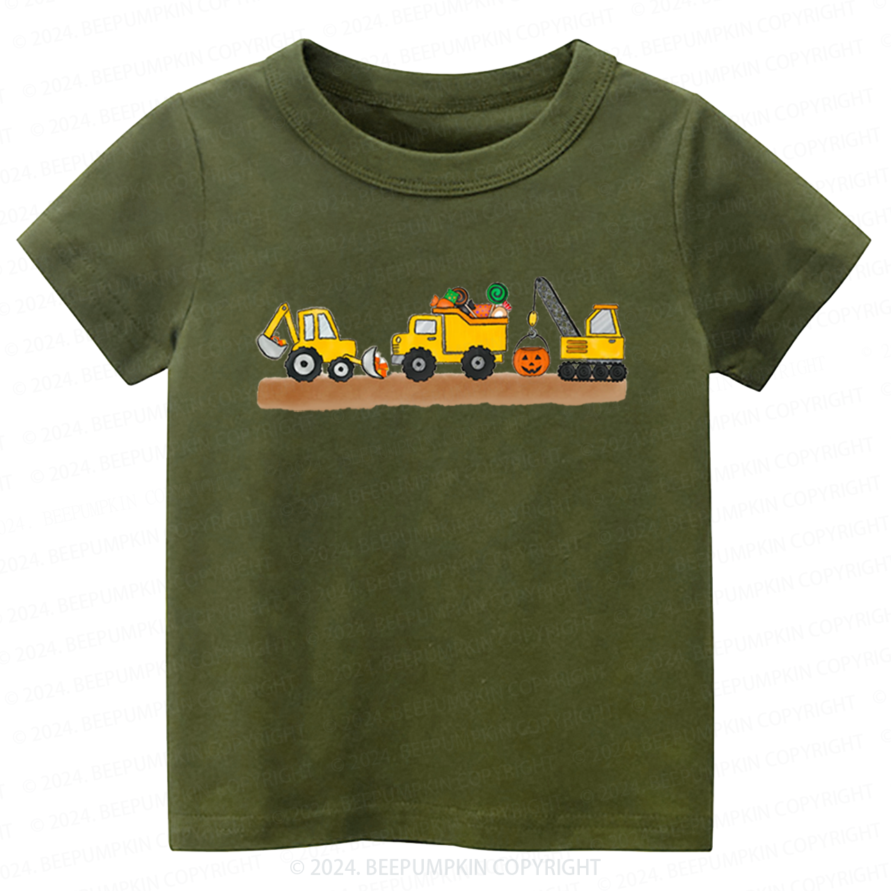Halloween Construction Toddler&Kids Tees 