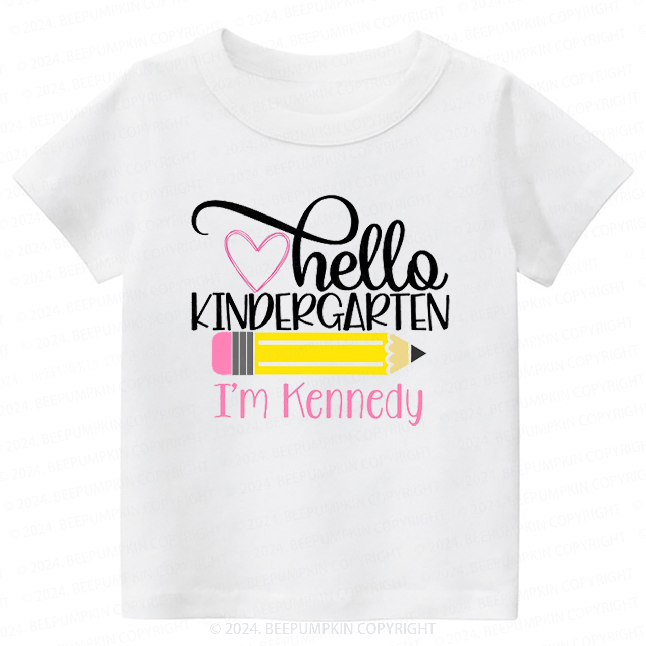 Personalized Pencil Toddler&Kids Tees 